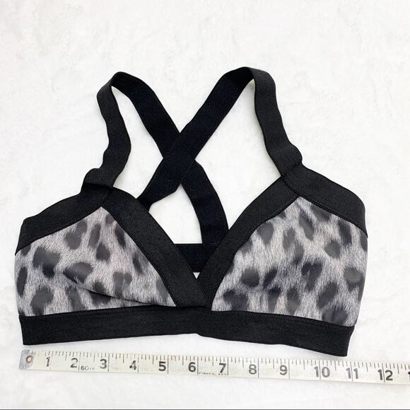 POP ACTIVE by Poprageous Jasmine Leopard Bralette Sports Bra size Small - Picture 8 of 9